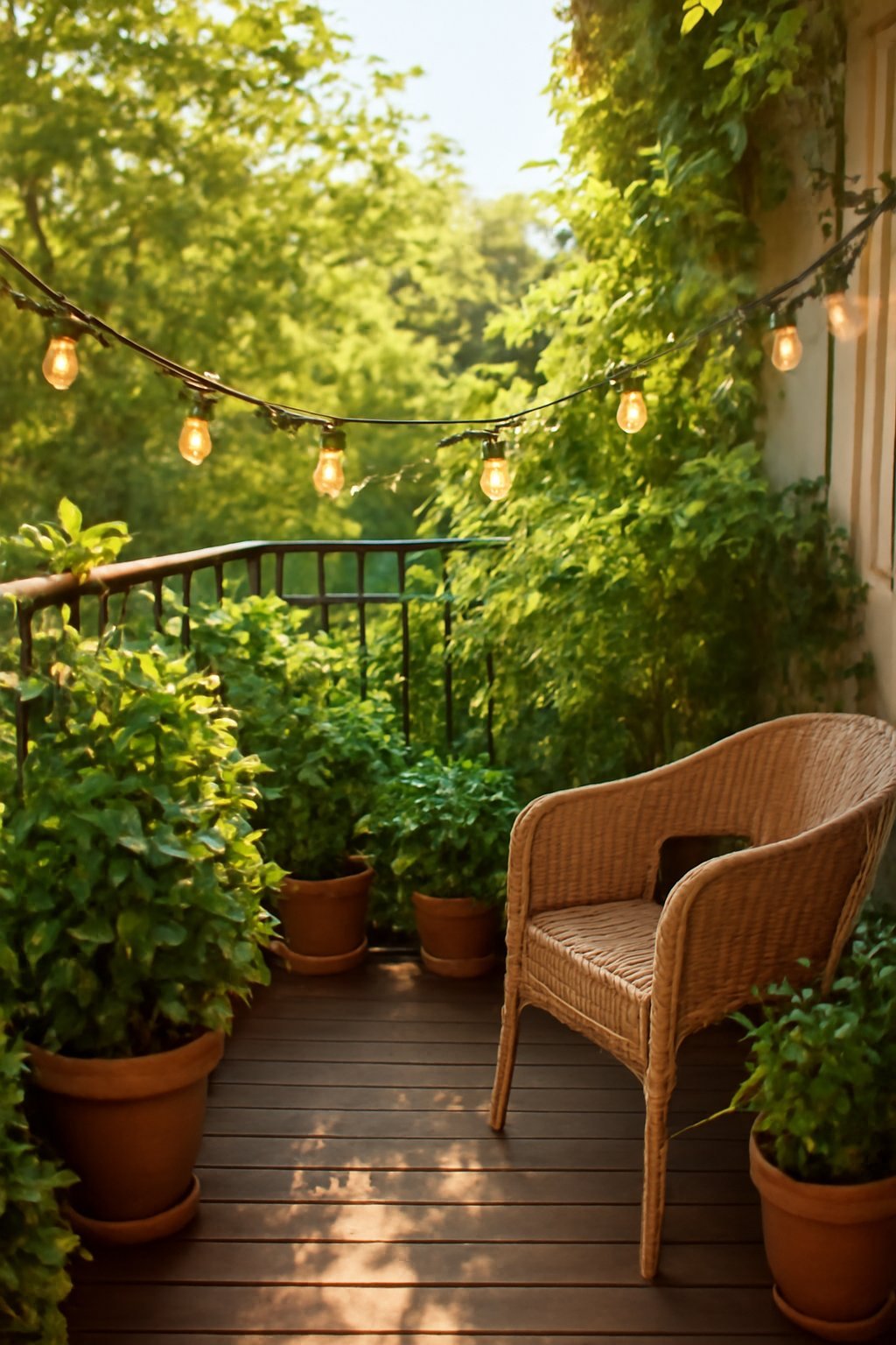 Ich habe 8 Balkon-Lichterketten probiert — Idee Nr. 3 hat mich überrascht — habe Balkon-Lichterketten