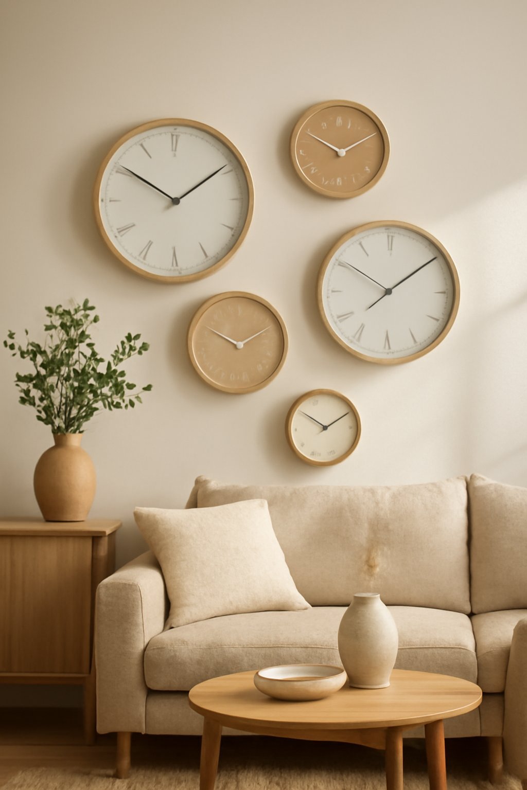 10 moderne Wanduhren für ein stilvolles Wohnzimmer