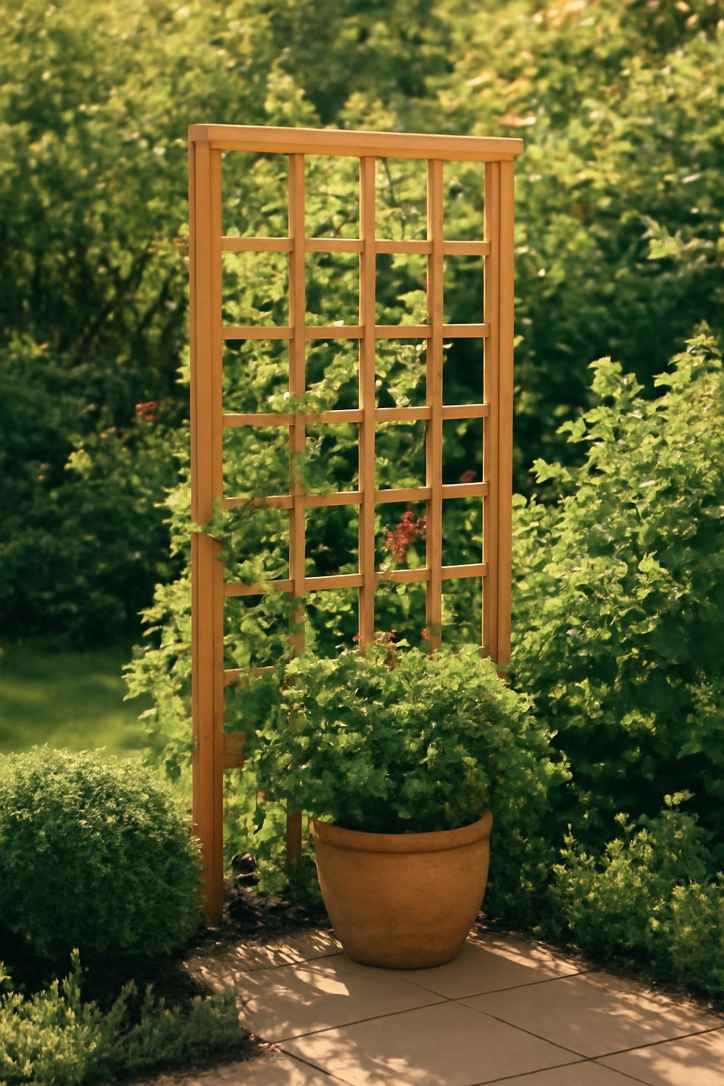 Rankgitter selber bauen für Balkon und Garten im Frühling