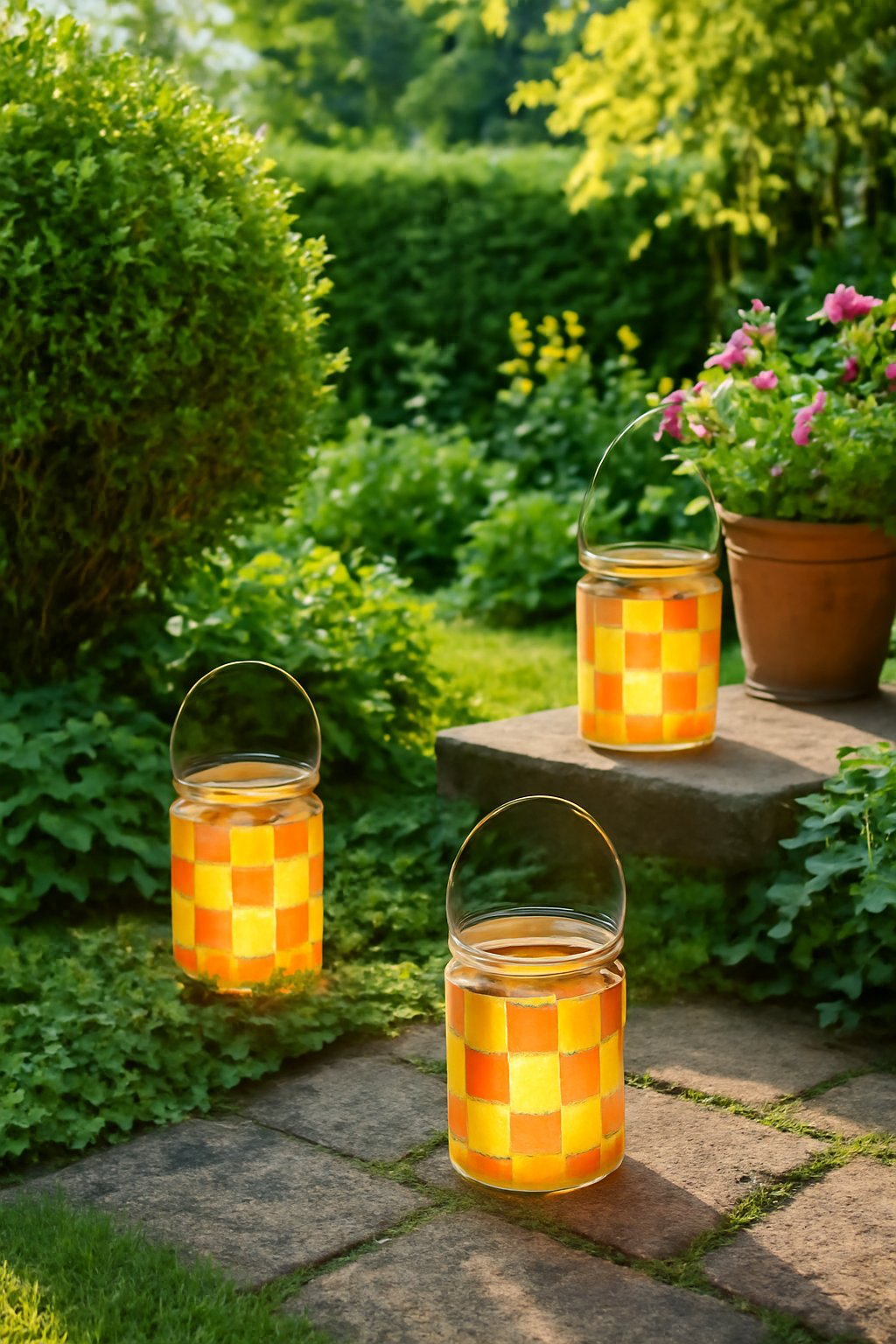 LED-Laternen selber basteln für fröhliche Frühlingsabende