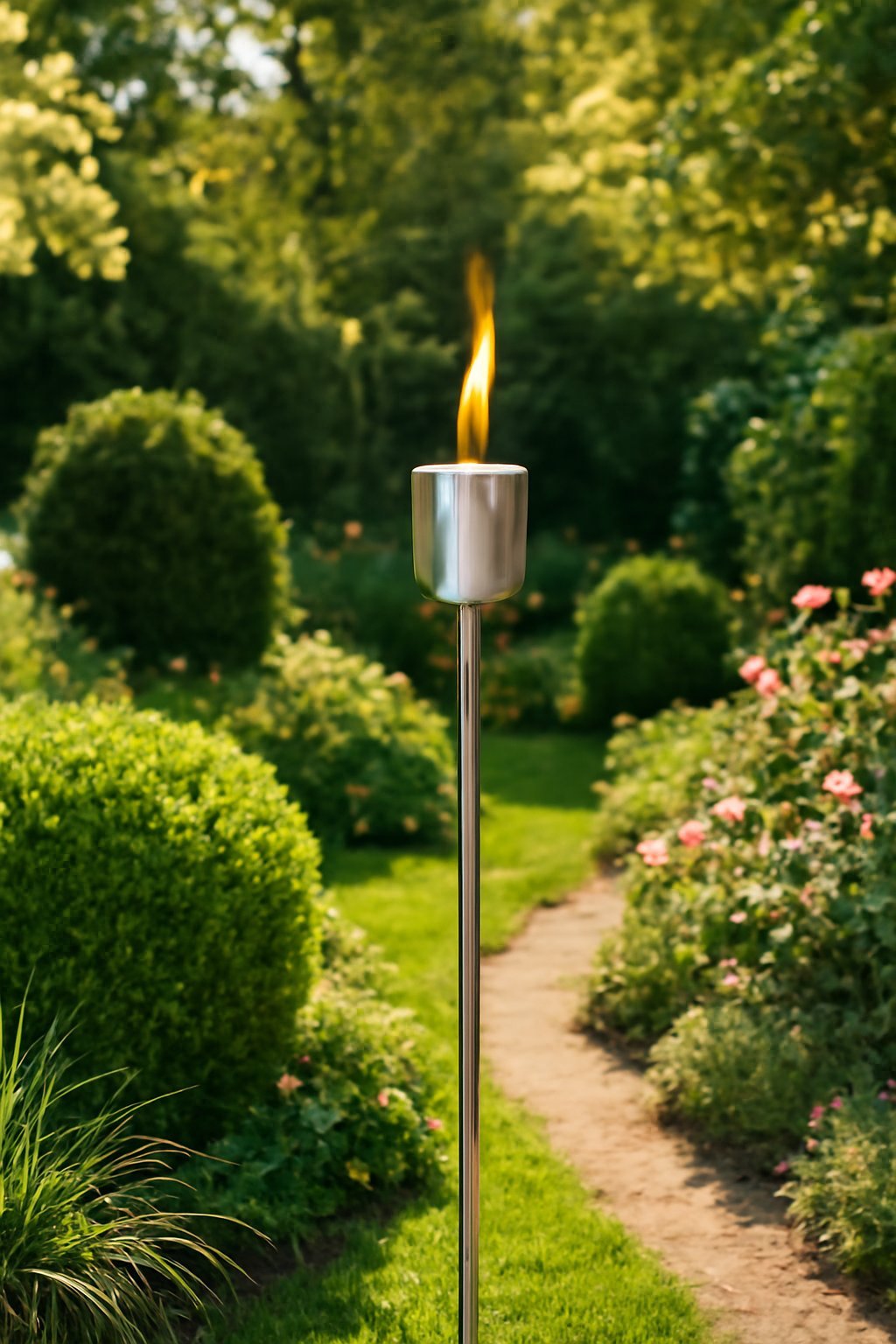 Gartenfackel selber bauen: DIY aus Edelstahl + Top-Modelle