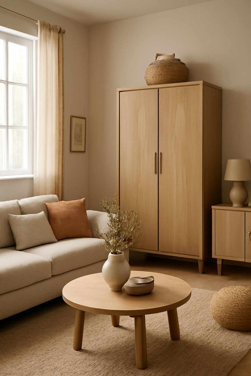 Kleiderschrank aus Eiche massiv