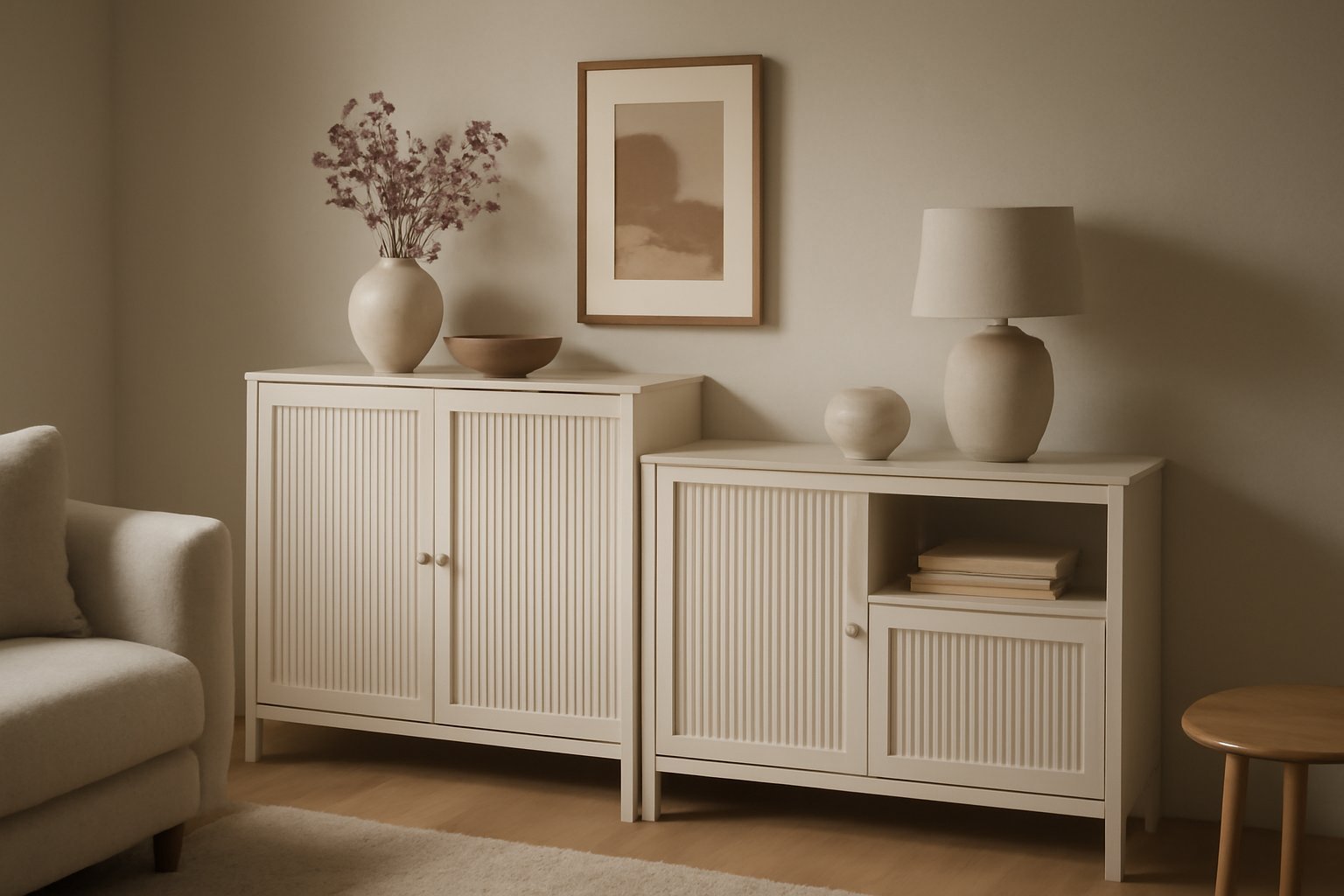 Eichenholz Sideboard mit Türen