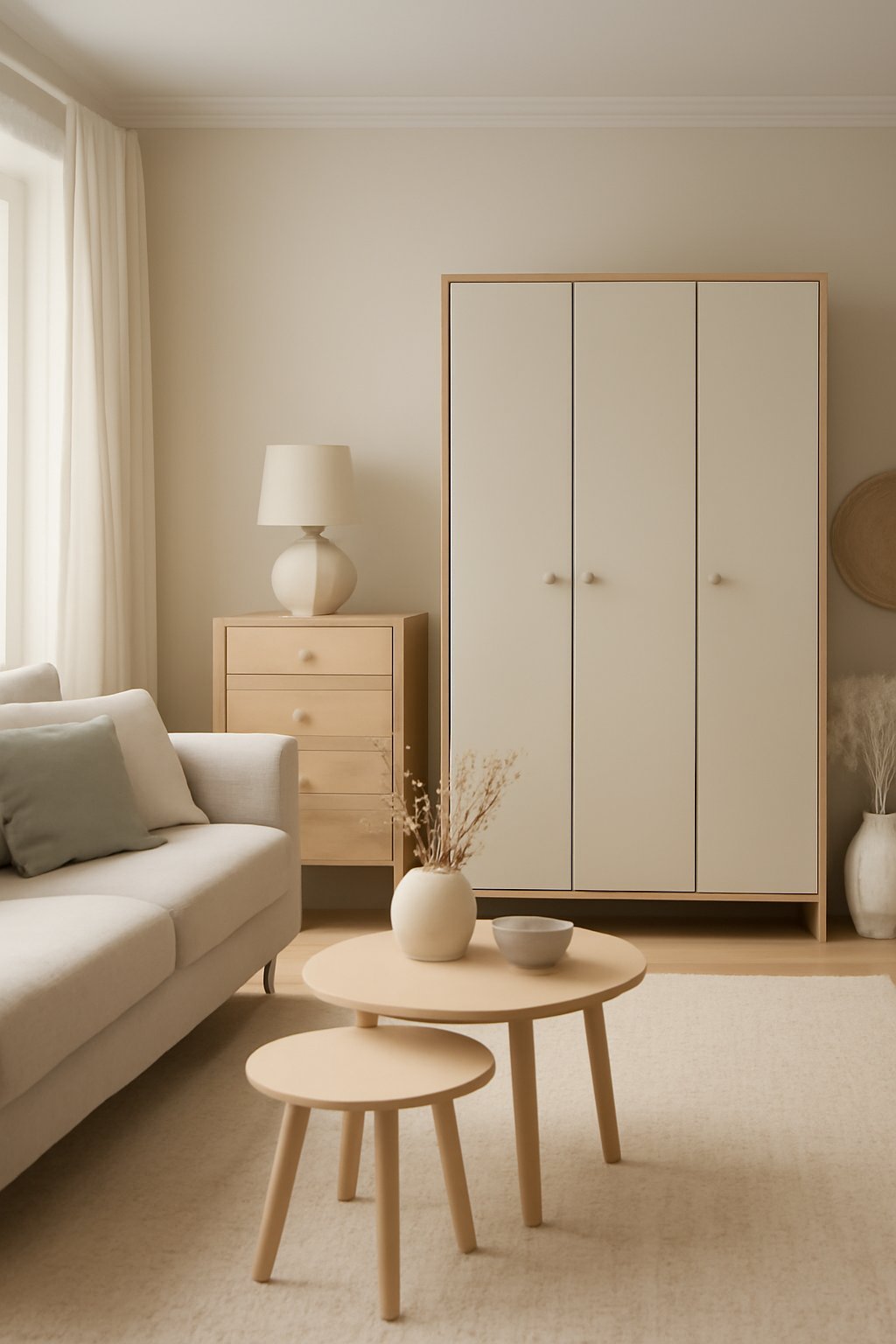 Skandinavischer Kleiderschrank Eiche
