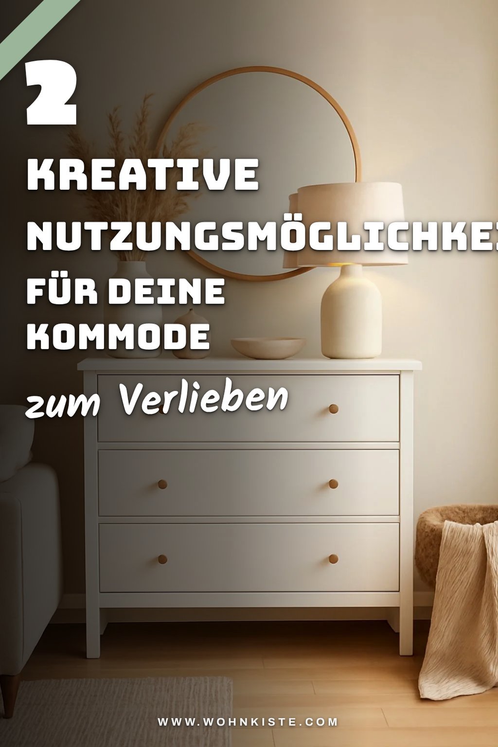 Funktionale Nutzung der Kommode im Wohnzimmer