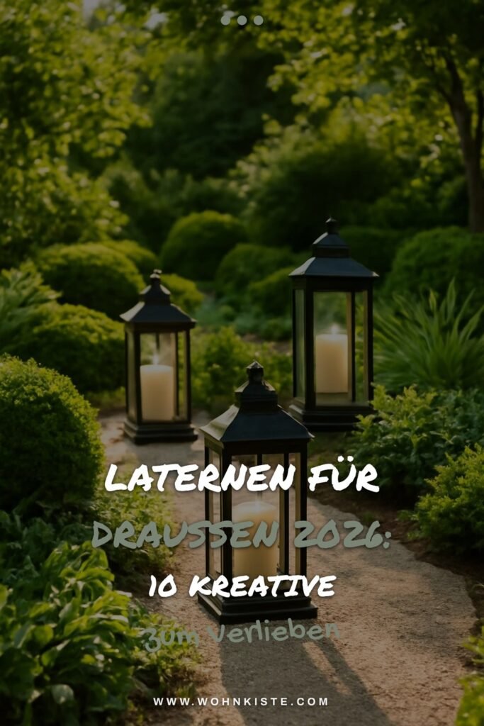 Laternen für draußen 2026: 10 kreative Looks für deinen Garten