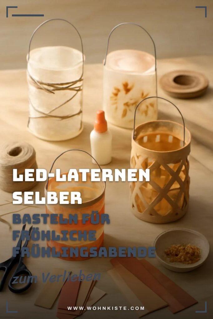 LED-Laternen selber basteln für fröhliche Frühlingsabende