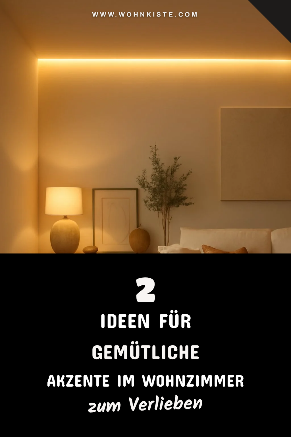 Akzentbeleuchtung im Wohnbereich