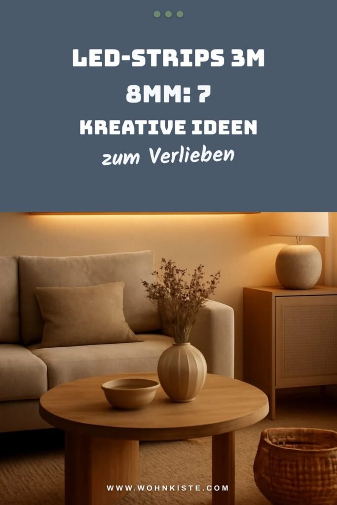 LED-Strips 3m 8mm: 7 kreative Ideen für dein Zuhause