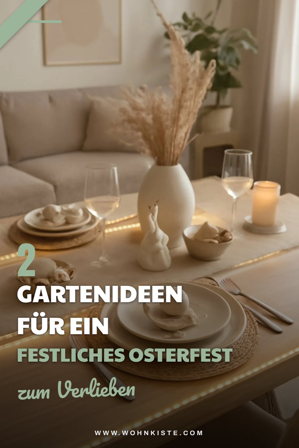 Osterlichter für den Garten mit LED-Strips