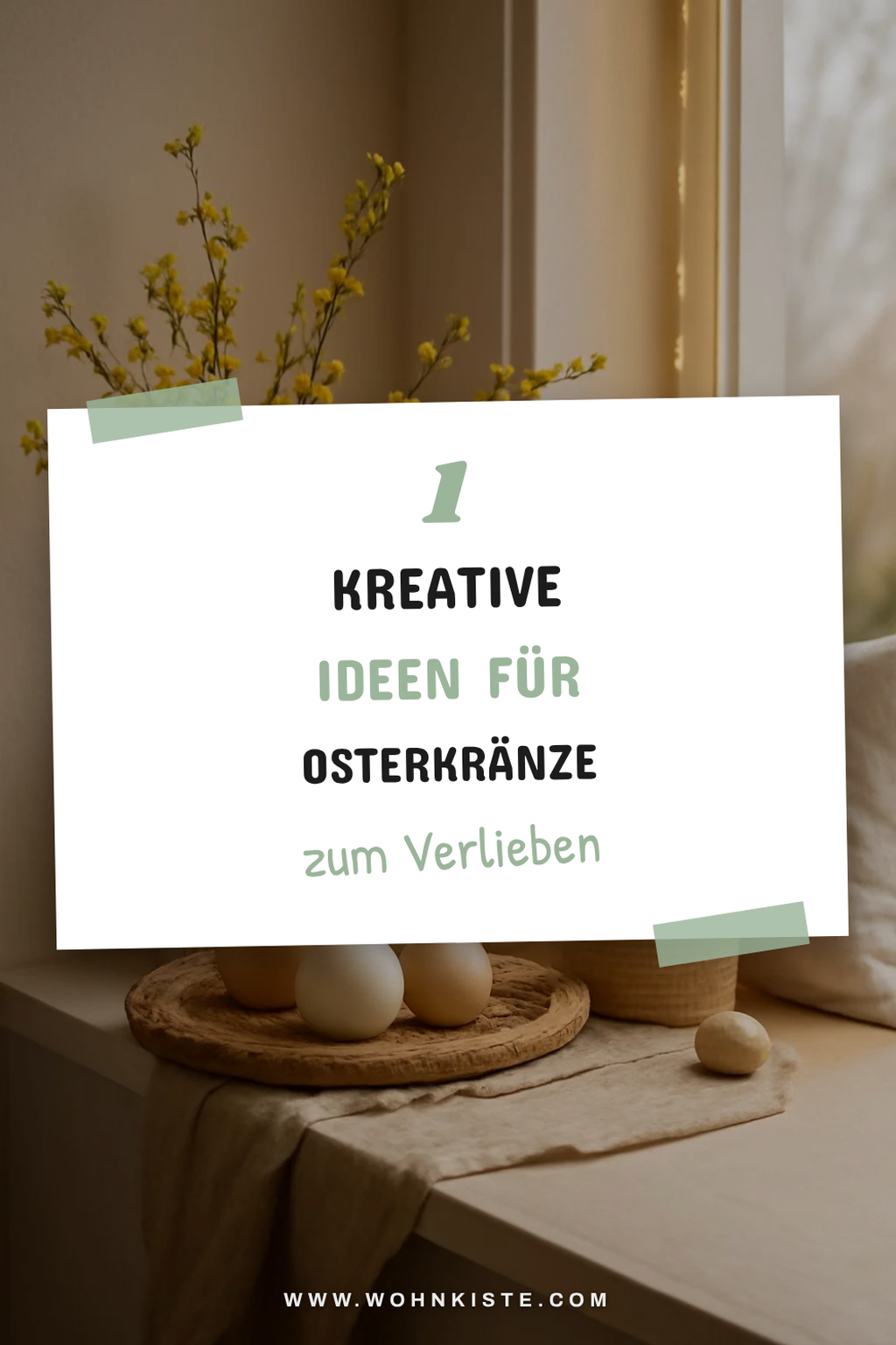 Osterkranz mit LED-Strips aufpeppen