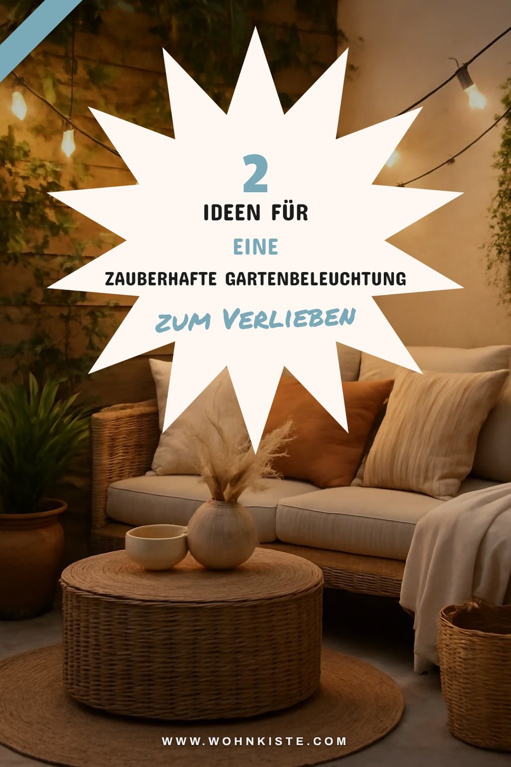 Mit Lichterketten den Garten verschönern