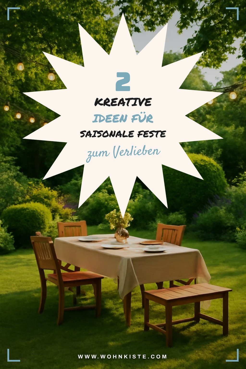 Lichterketten für saisonale Feste im Garten