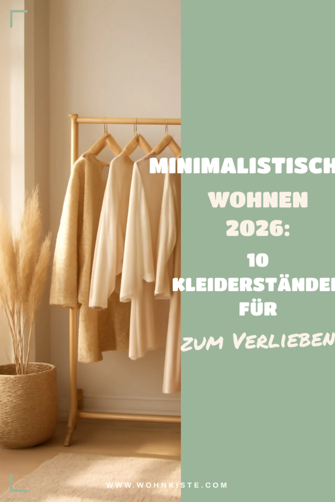 Minimalistisches Wohnen 2026: 10 Kleiderständer für dein Zuhause