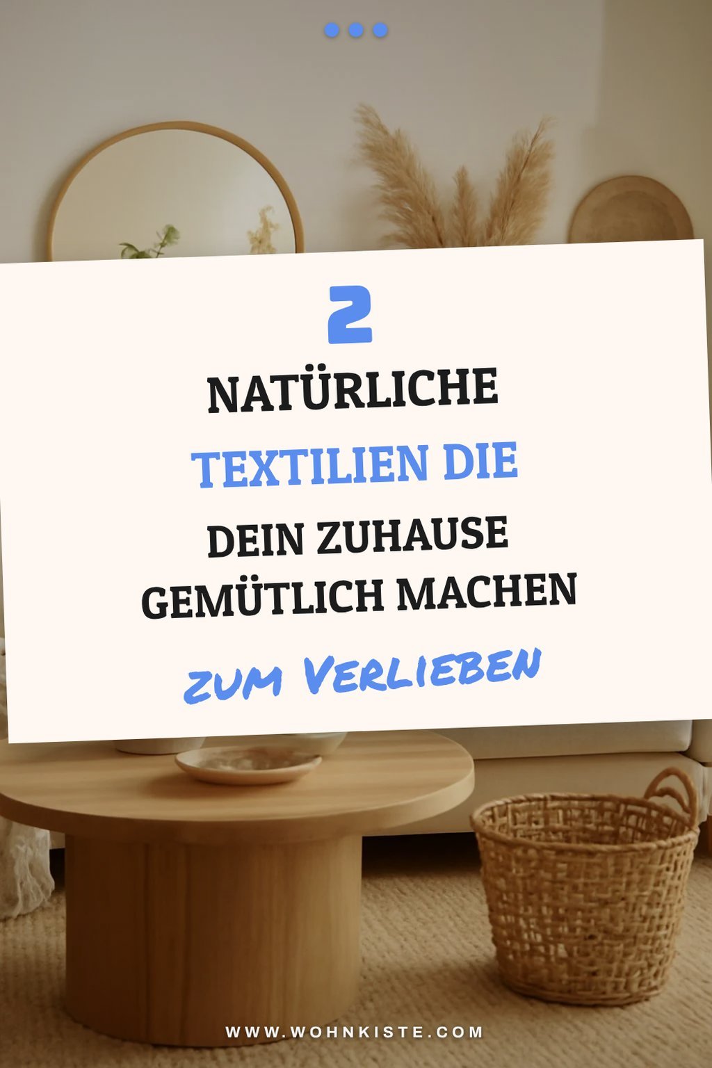 Natürliche Textilien für ein gemütliches Zuhause
