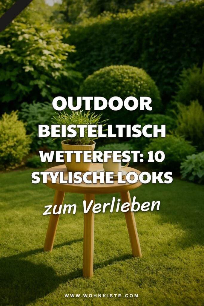Outdoor Beistelltisch wetterfest: 10 stylische Looks für deinen Garten 2026