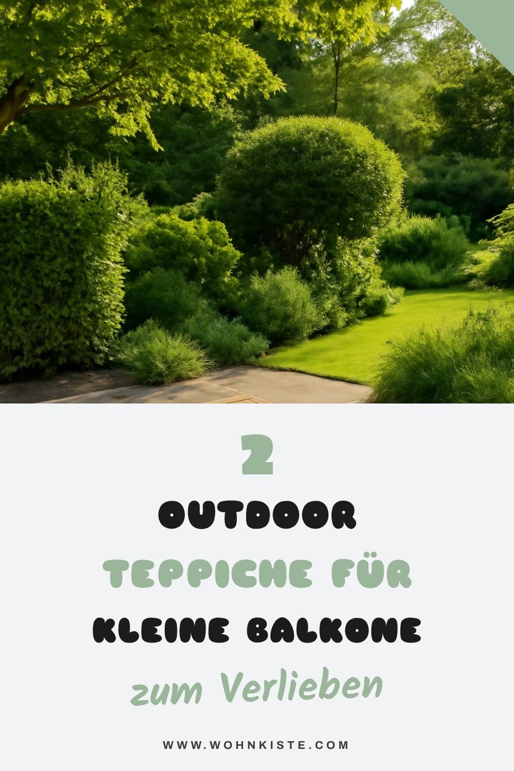 Diese 2 Outdoor Teppiche sind ideal für einen kleinen Balkon