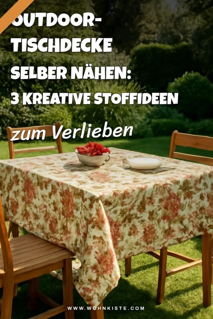 Outdoor-Tischdecke selber nähen: 3 kreative Stoffideen