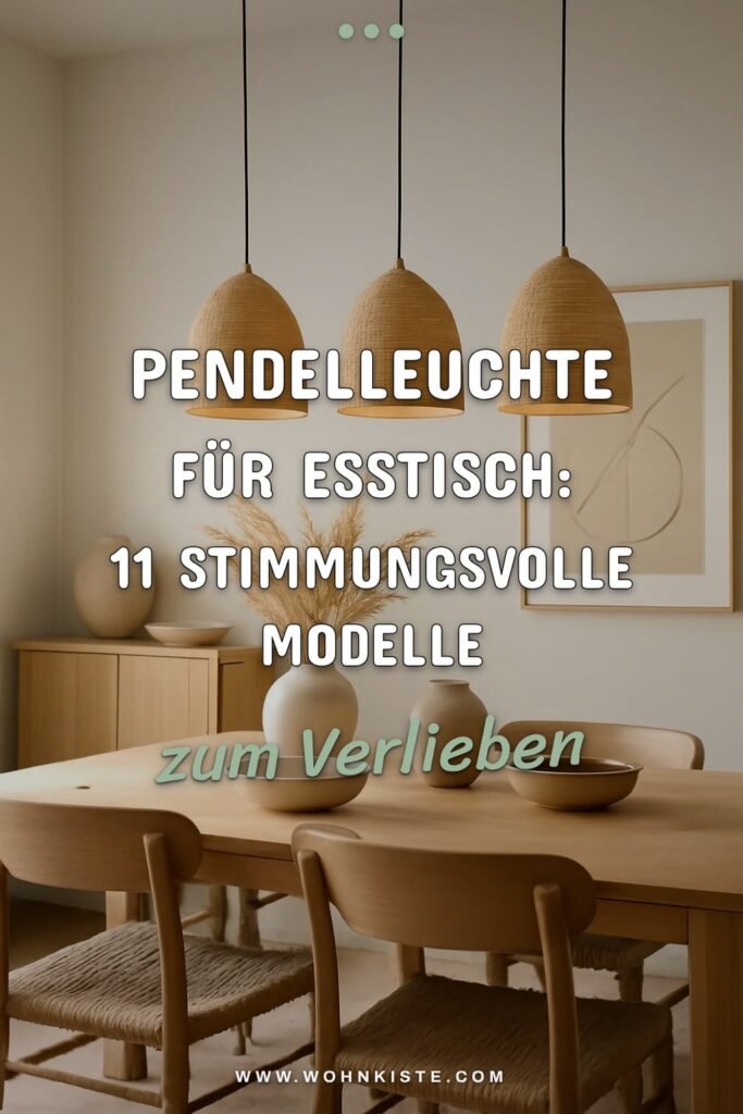 Pendelleuchte für den Esstisch: 11 stimmungsvolle Modelle