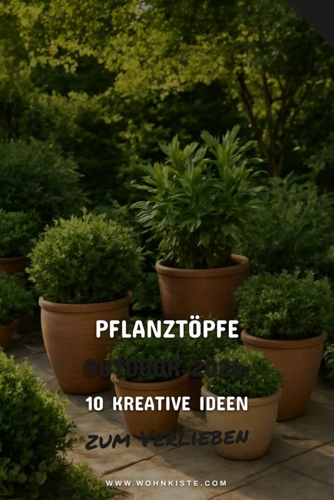Pflanztöpfe outdoor 2026: 10 kreative Ideen für deinen Garten