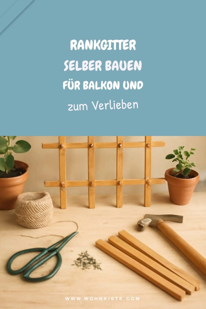Rankgitter selber bauen für Balkon und Garten im Frühling