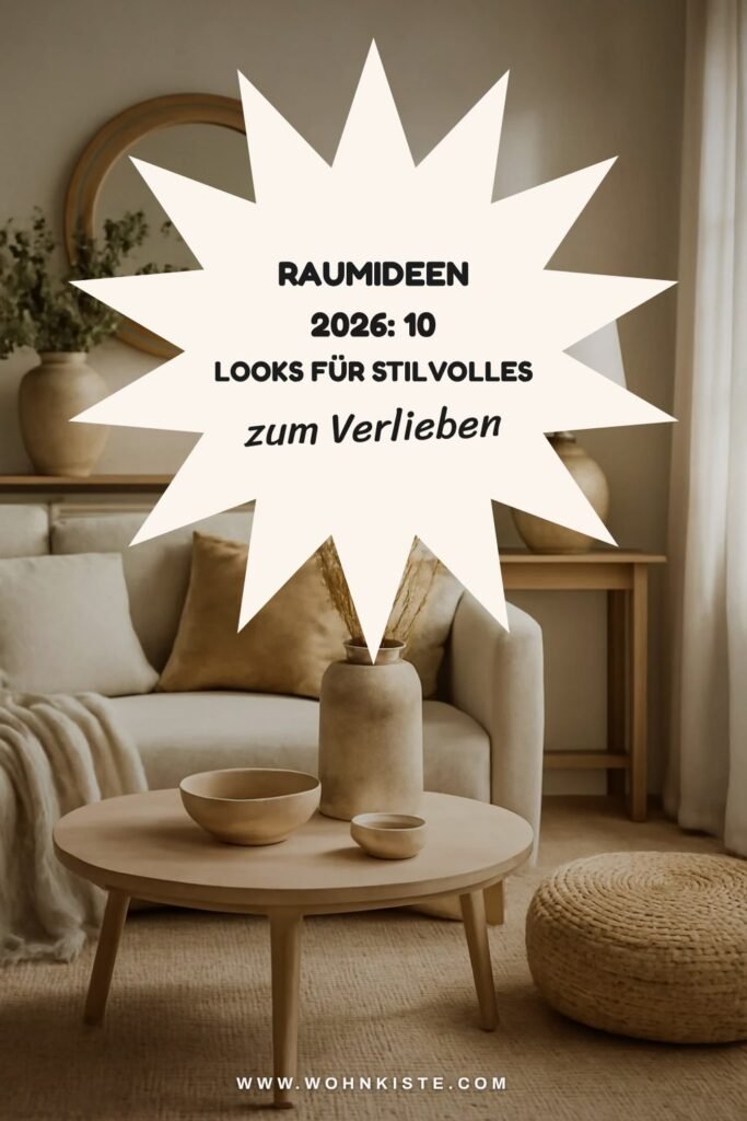 Raumideen 2026: 10 Looks für ein stilvolles Zuhause