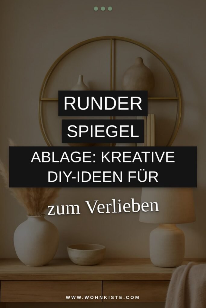 Runder Spiegel Ablage: Kreative DIY-Ideen für dein Zuhause