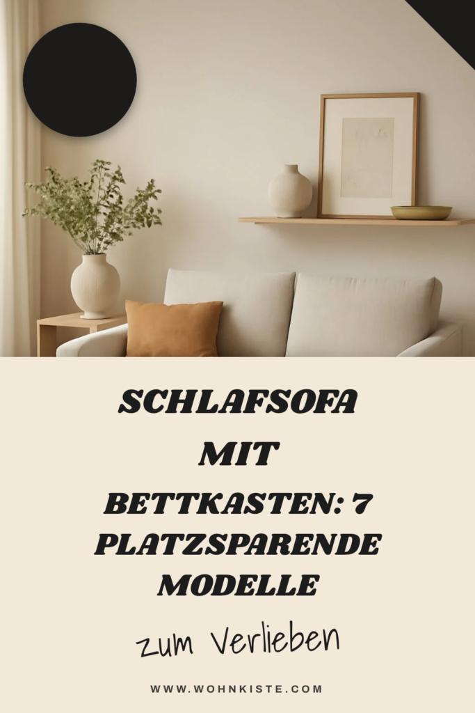 Schlafsofa mit Bettkasten: 7 platzsparende Modelle