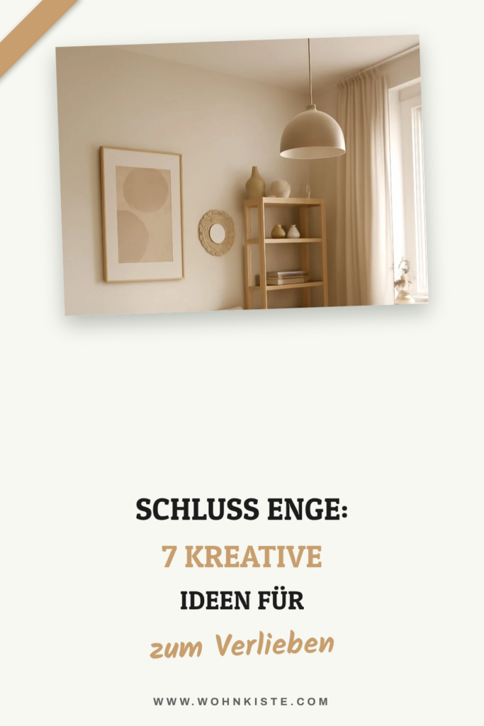 Schluss Enge: 7 kreative Ideen für kleine Wohnräume