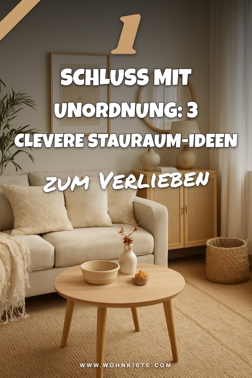 Cleverer Stauraum für kleine Räume schaffen