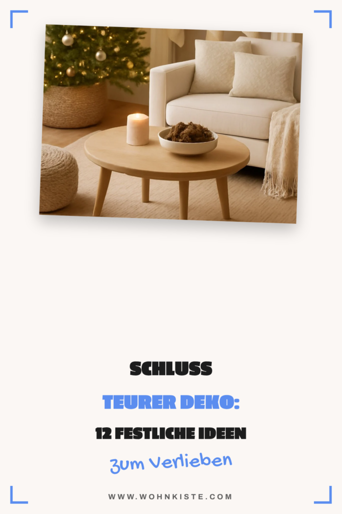 Schluss teurer Deko: 12 festliche Ideen für Weihnachten