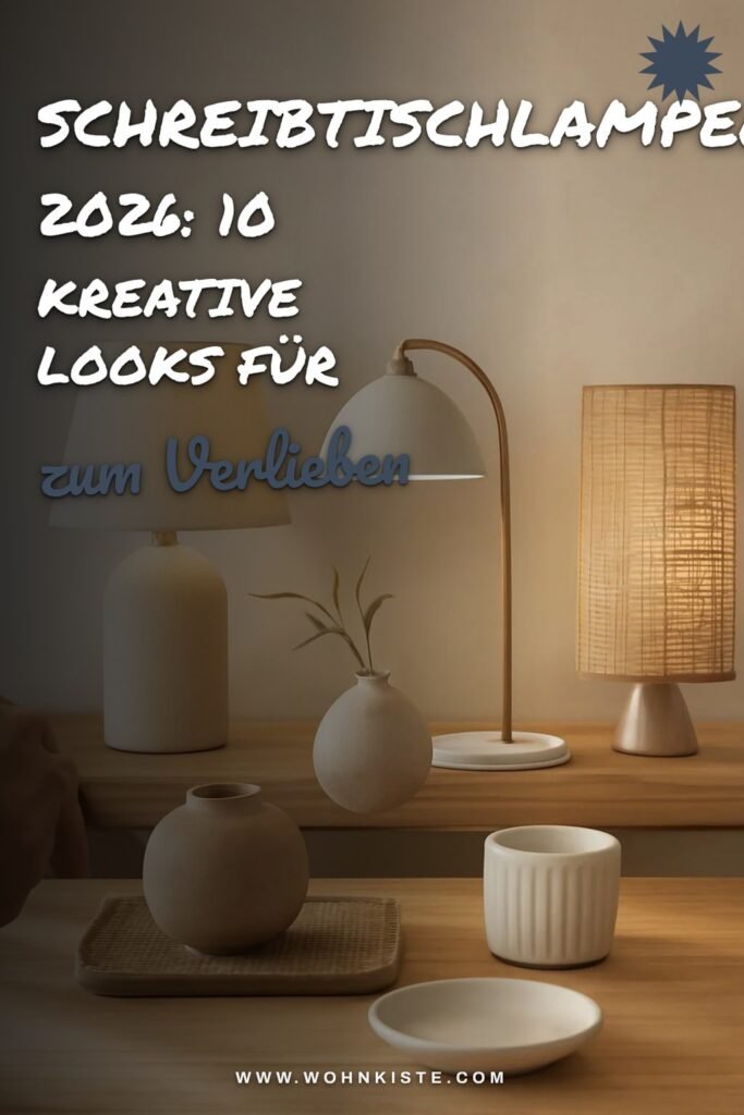 Schreibtischlampen 2026: 10 kreative Looks für dein Home-Office