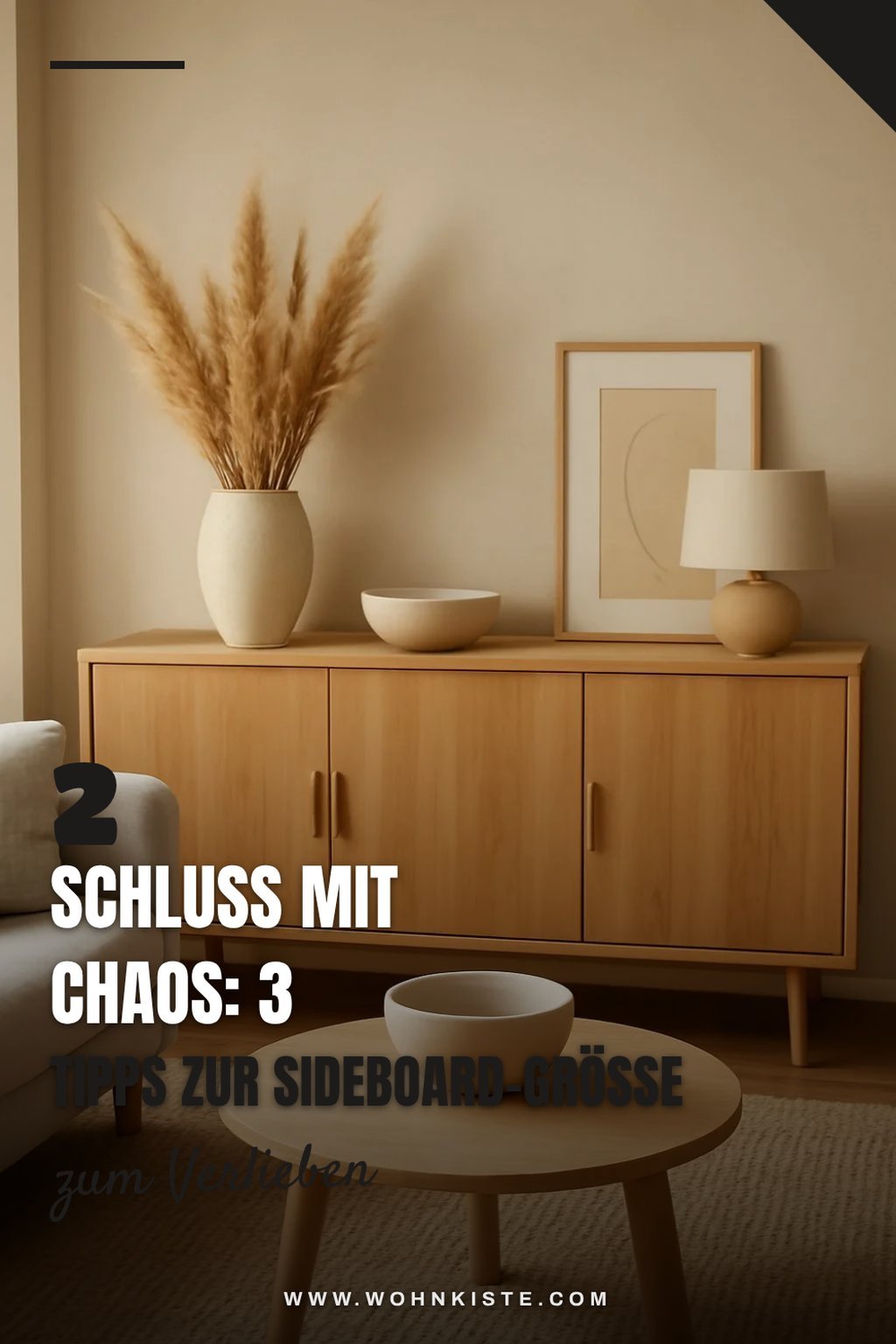 Wie wähle ich die richtige Größe für mein Sideboard?