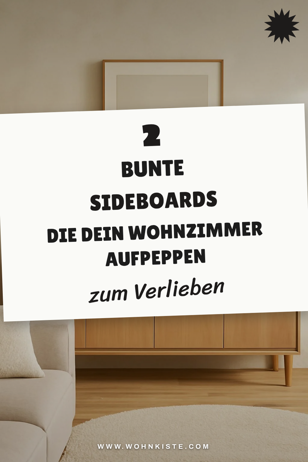 Farbige Sideboards für einen Akzent im Wohnzimmer