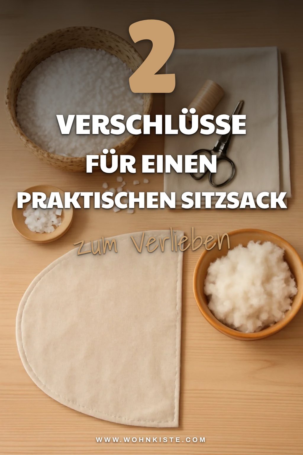 2 kreative Verschlüsse für deinen Sitzsack