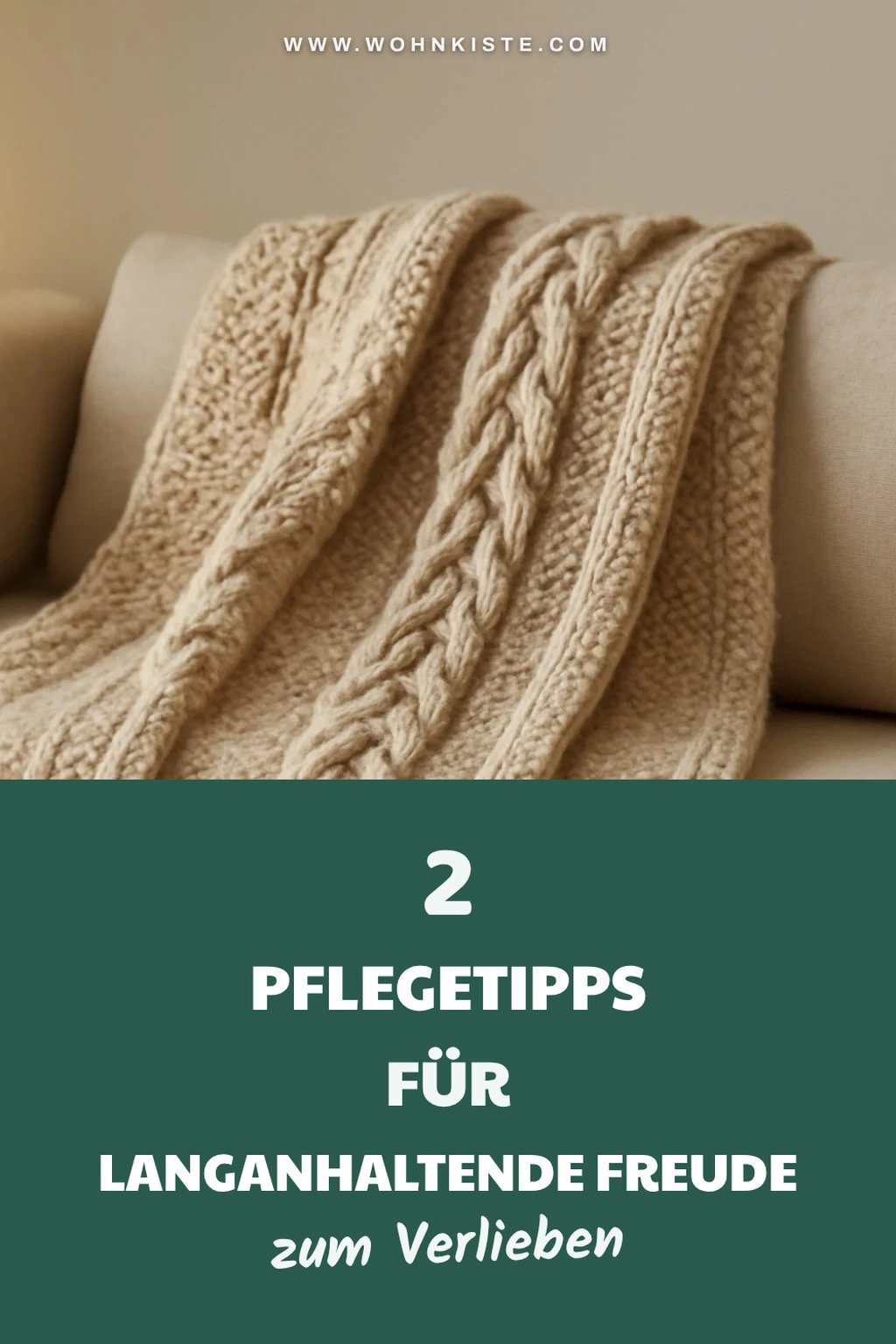 So pflegst du deine selbstgestrickte Decke