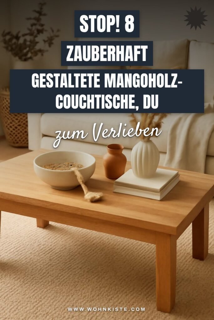 Stop! 8 zauberhaft gestaltete Mangoholz-Couchtische, die du heute noch umsetzen kannst