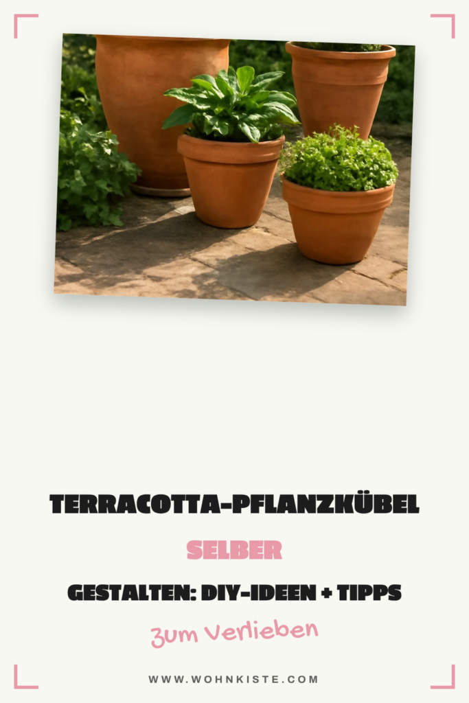Terracotta-Pflanzkübel selber gestalten: DIY-Ideen + Tipps