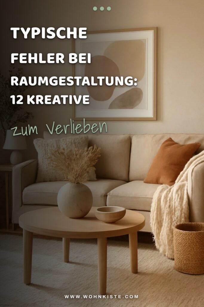 Typische Fehler bei der Raumgestaltung: 12 kreative Lösungen