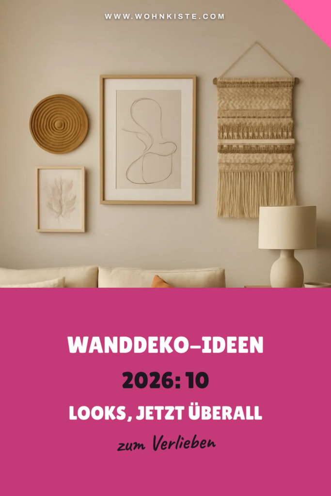 Wanddeko-Ideen 2026: 10 Looks, die jetzt überall auftauchen