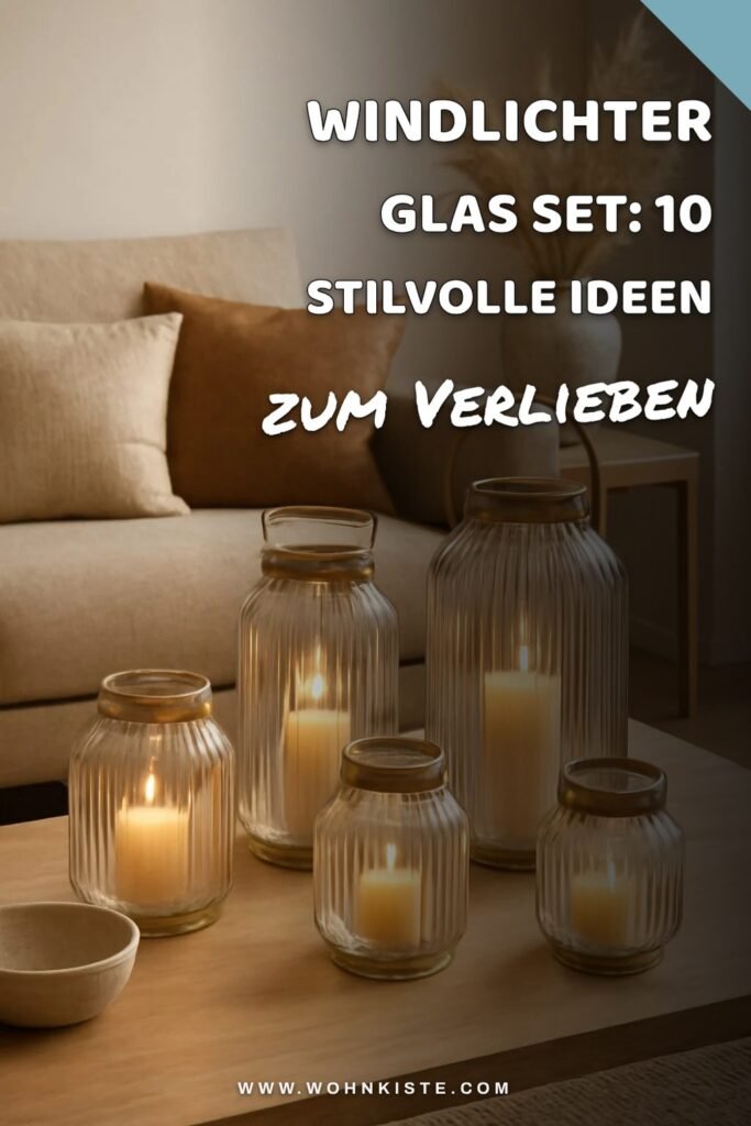 Windlichter Glas Set: 10 stilvolle Ideen für den Sommer