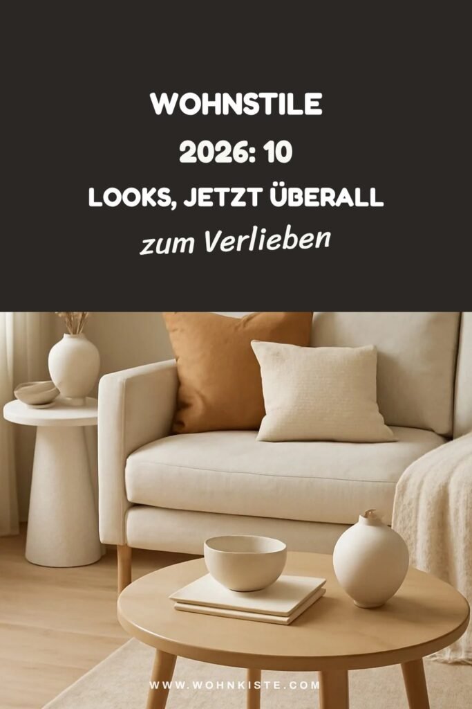 Wohnstile 2026: 10 Looks, die jetzt überall auftauchen