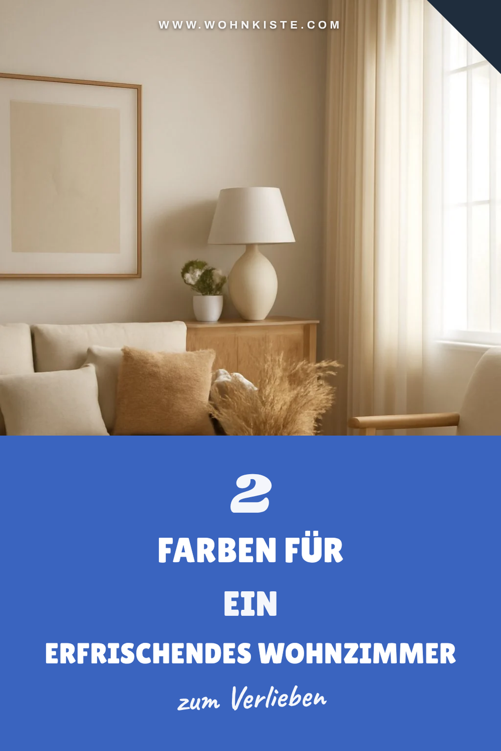 Farben, die das Wohnzimmer erfrischen