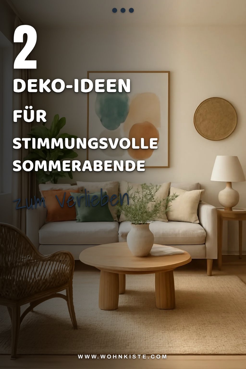 Dekorationselemente für Sommerabende