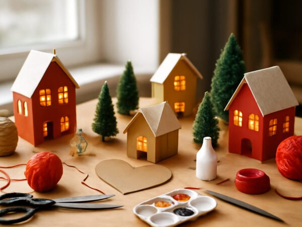 10 Weihnachtsdorf selber aufbauen Ideen zum Nachmachen