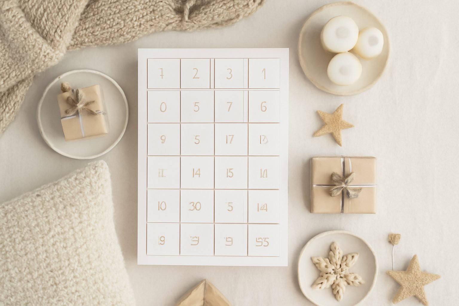 Adventskalender aufhängen Ideen Wand