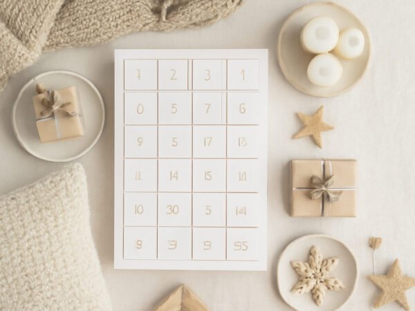 Adventskalender aufhängen Ideen Wand