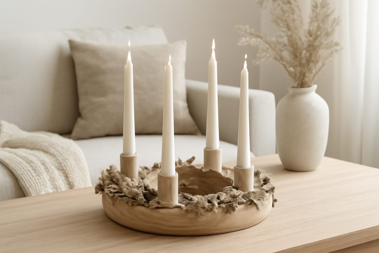 Adventskranz Holz Erzgebirge ohne Vorkenntnisse