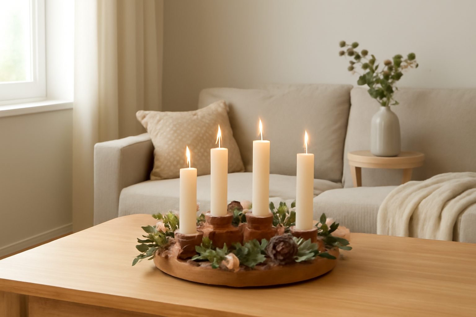 Adventskranz Holz groß: 12 Ideen zum Nachmachen