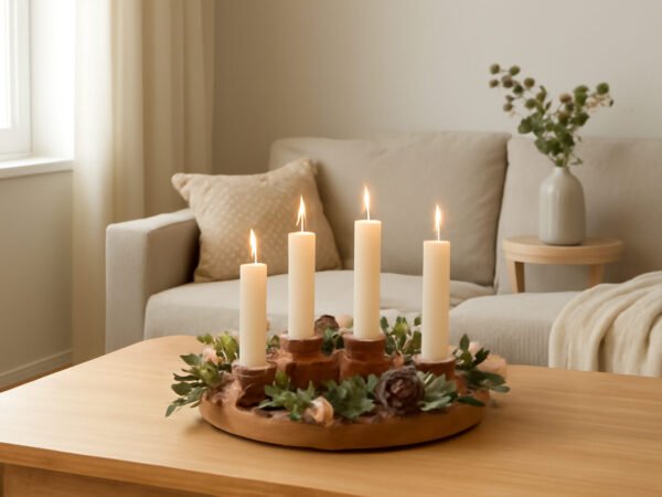Adventskranz Holz groß: 12 Ideen zum Nachmachen